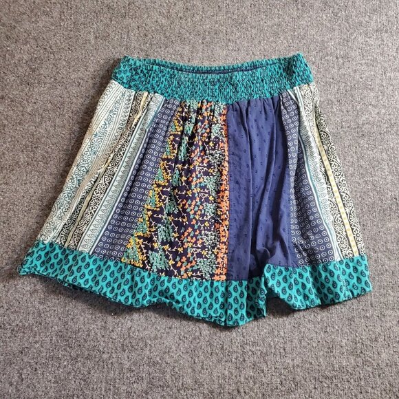 Y2K Confess Skirt Adult Women's Small Floral Patchwork Print 2000s Bratz Style - Picture 2 of 7